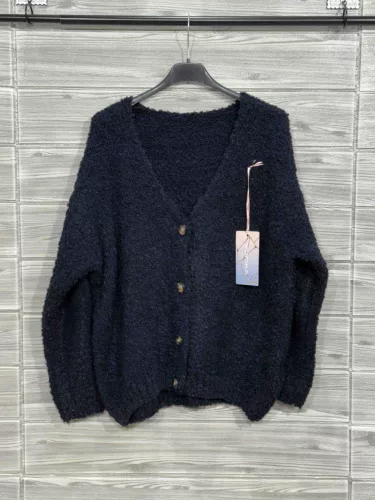 Beunique Fashion Bolyhos kardigán Dark Blue One Size