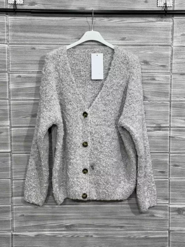 Beunique Fashion Bolyhos kardigán Grey One Size