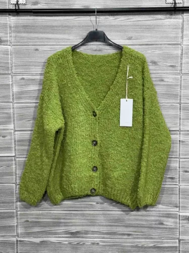 Beunique Fashion Bolyhos kardigán Green One Size