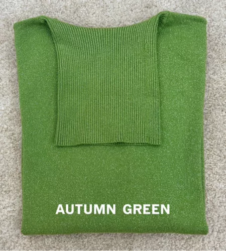 Beunique Fashion Csillogós garbó Kiwi One Size