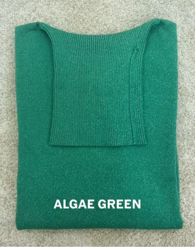 Beunique Fashion Csillogós garbó Smaragd One Size