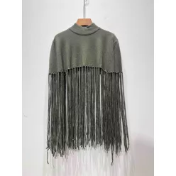 Beunique Fashion Rojtos poncho Military Green One Size
